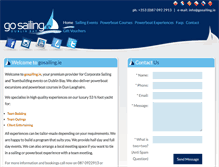 Tablet Screenshot of gosailing.ie
